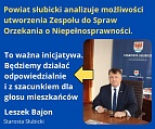 Starosta: "To ważny sygnał społeczny, którego nie możemy zignorować"